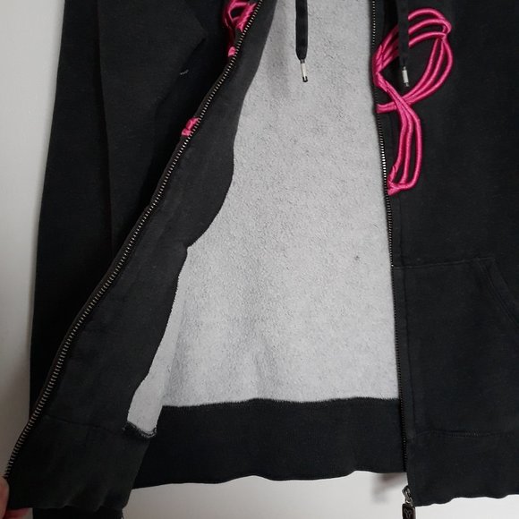 TNA Womens' Zip-Up Hoodie, Dark Grey, Size S - Picture 5 of 12